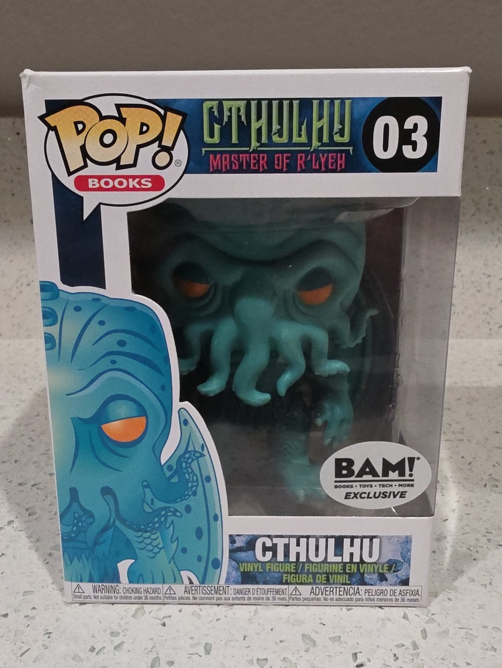 Funko Pop! Books: Cthulhu (Master of R'lyeh) #03 BAM! Exclusive, Neon Green Teal